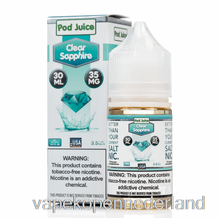 Elektronische Sigaret Vape Helder Saffier - Peulensap - 30 Ml 55 Mg